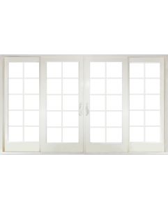 Full Lite, 10 Lite GBG Fiberglass Gliding Quadruple Door