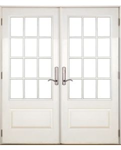 Low-e 3/4 Lite, 12 Lite SDL Fiberglass Double Door