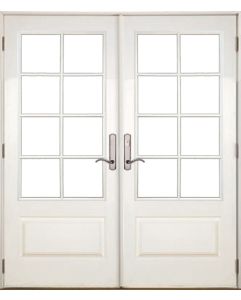 Low-e 3/4 Lite, 8 Lite SDL Fiberglass Double Door