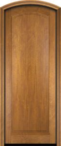 Mahogany Arch Top 1 Panel Solid Single Door|P101-ART-OG