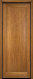 Mahogany 1 Panel Solid Single Door|P101-S-OG