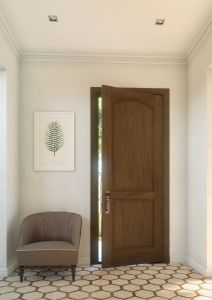 Mahogany Arch Panel, 2 Panel Solid Single Door|P201-S-AR-OG