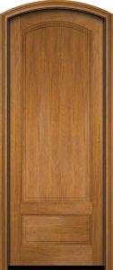 Mahogany Arch Top 3/4 Arch 2 Panel Solid Single Door|P7501-ART-OG