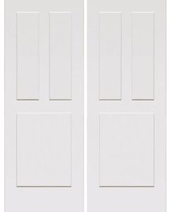 3 Panel Flat Interior Double Door | PN325