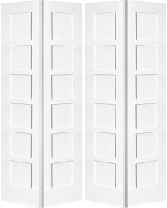 6 Panel Flat Bifold 4 Door | PN610