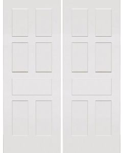 7 Panel Flat Interior Double Door | PN701