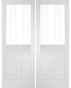 1/2 Lite 3 Panel Interior Double Door | PNG41601