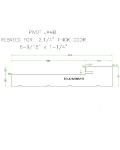 Mahogany (Meranti) Jamb 6.56x1.25x122 for 2-1/4 Doors