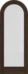 Mahogany Round Top Full Lite Single Door|G101-R-OG