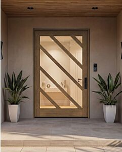 Trakta | 1, Full Glass, Full SDL Modern Shaker Pivot Door