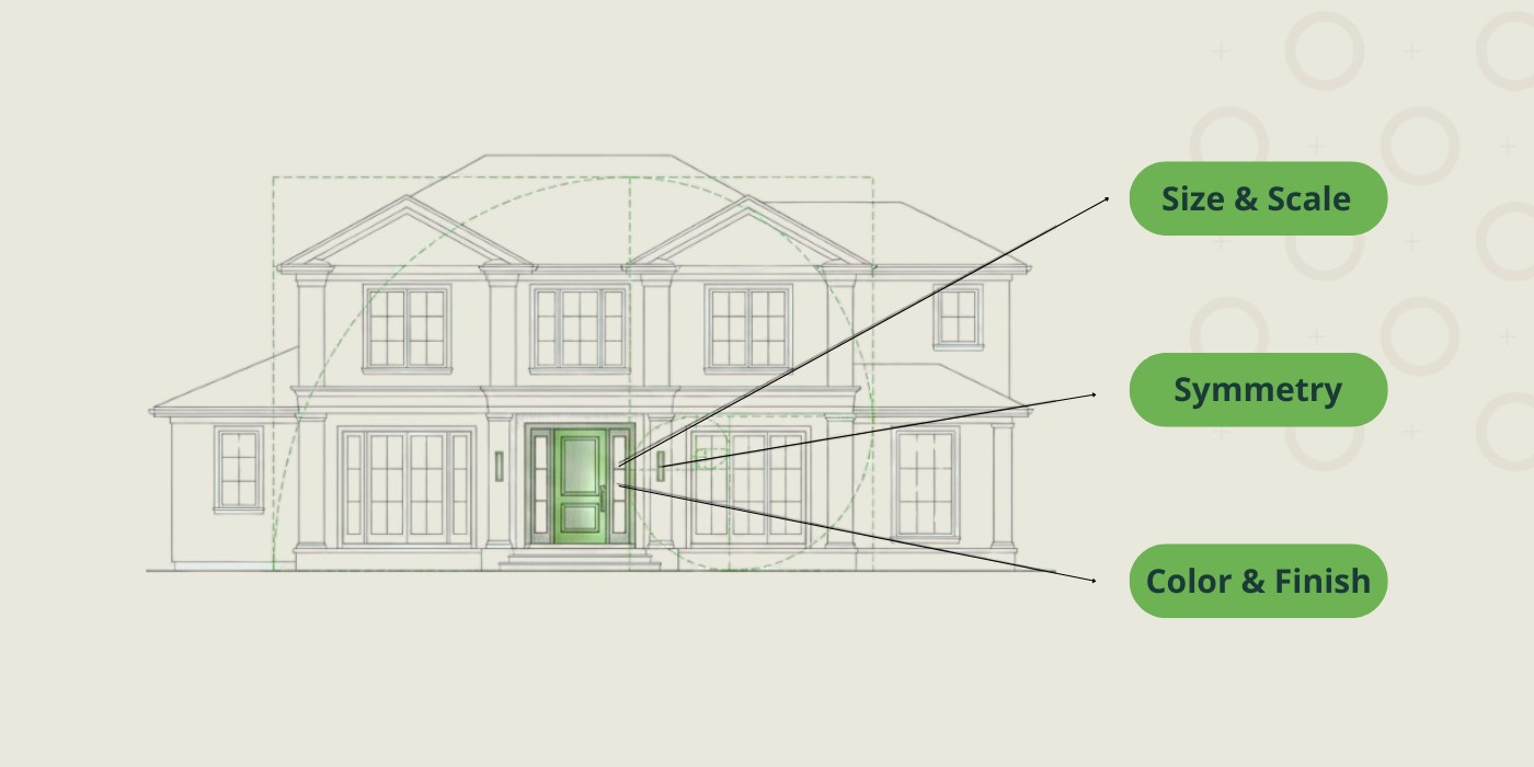 The Golden Ratio: Mastering Proportion and Visual Balance A technical architectural drawing of a two-story home titled