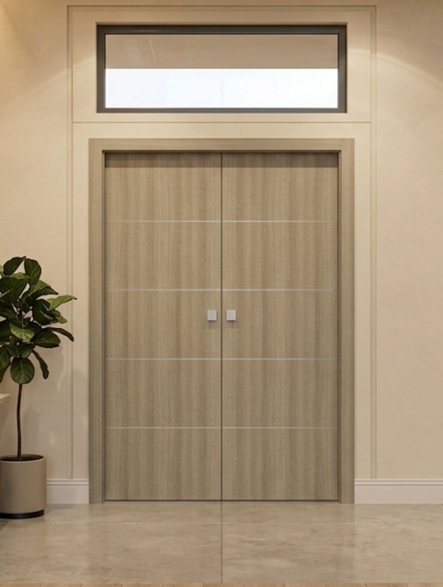 Double Pocket Door 6 Lite French Doors