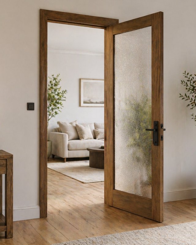 Interior doors with glass help bring light into adjoining spaces while maintaining separation between rooms. They are a practical choice for areas where brightness and visibility matter, such as offices or living spaces. A wide range of styles can be found across interior doors with glass.