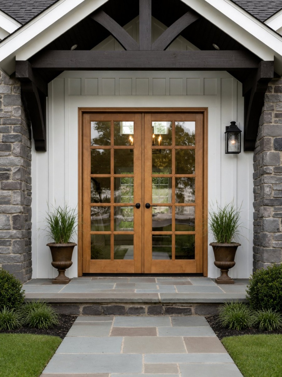 Farmhouse Double Front Doors Farmhouse Double Front Doors