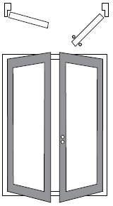 Right Hand Outswing Double Door