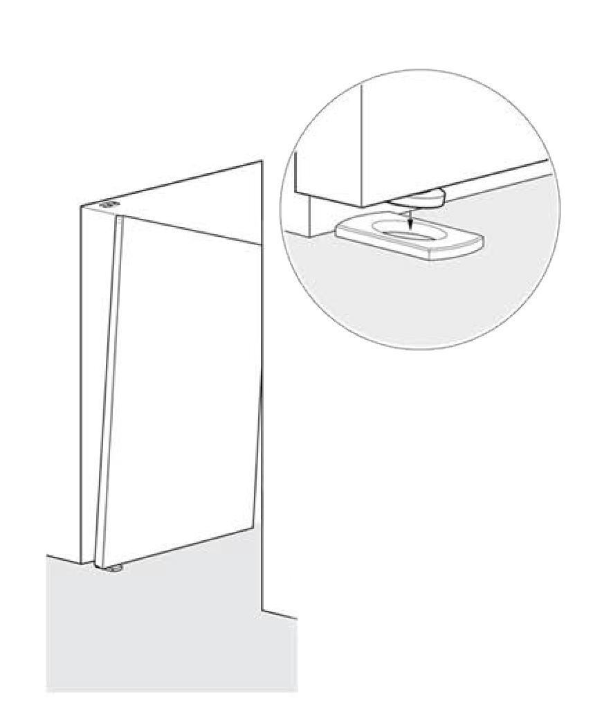 Position the door on the floor plate 13_212f3a71b16fcaf02af99491e69db871