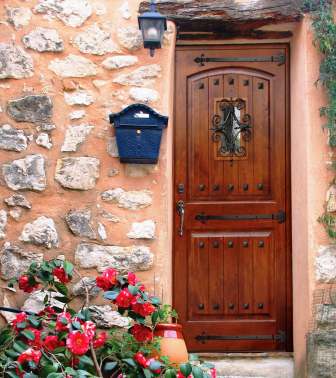 wood entry door
